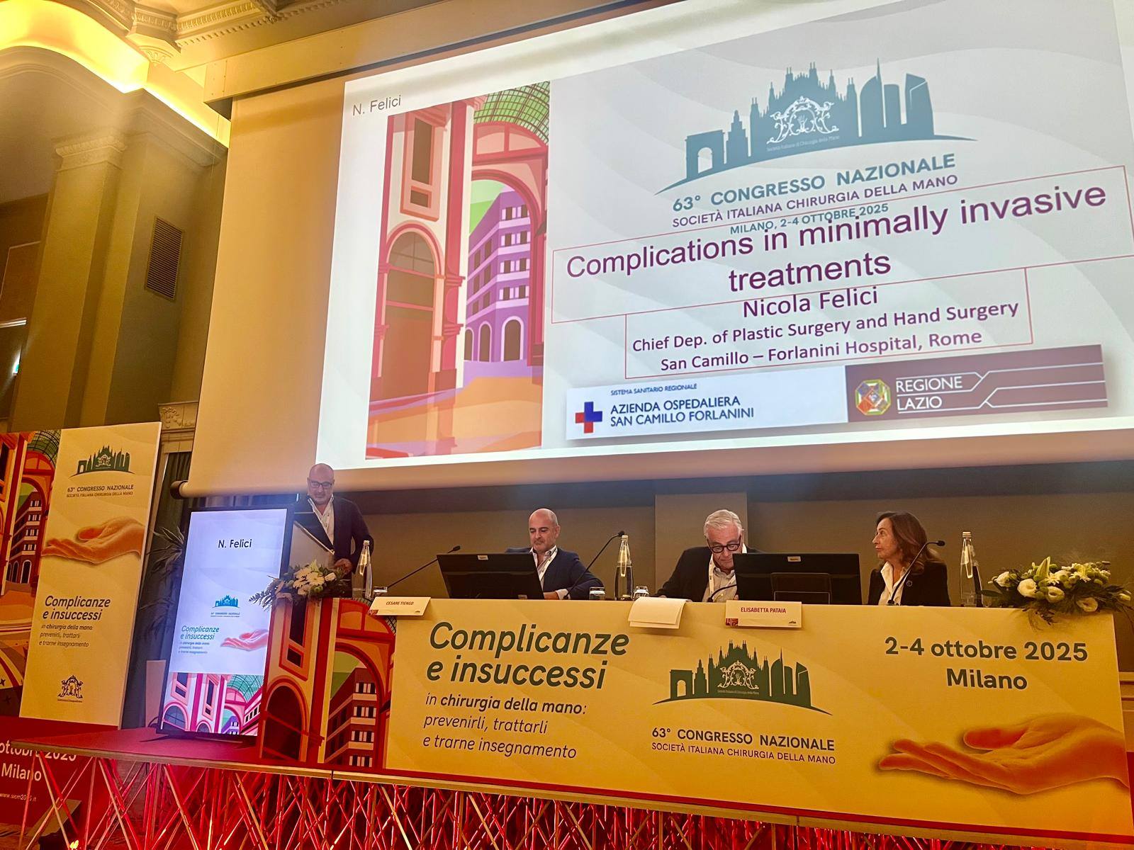 Nicola Felici Chirurgo della Mano Roma - Congresso Milano